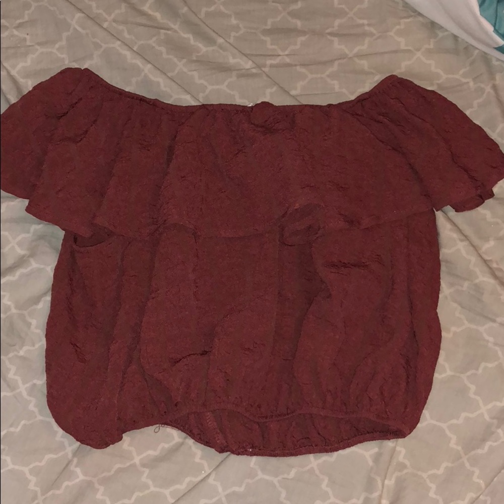 off the shoulder crop top